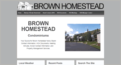 Desktop Screenshot of brownhomestead.com